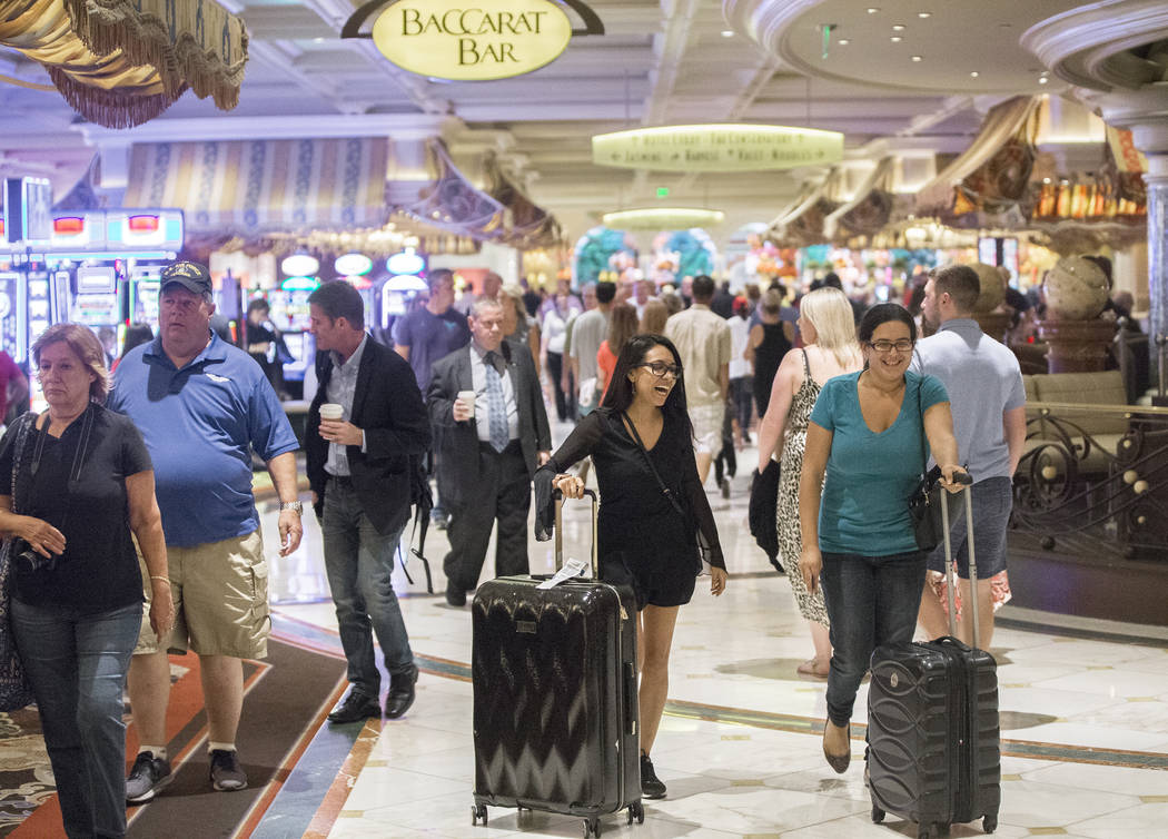 Las salas del Bellagio están llenas el martes 2 de octubre de 2018, en Las Vegas. Benjamin Hager Las Vegas Review-Journal @benjaminhphoto