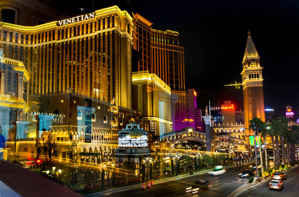 The Venetian is seen, Wednesday, April 24, 2019, in Las Vegas. (L.E. Baskow/Las Vegas Review-J ...