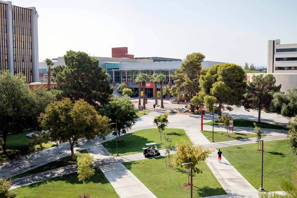 El campus de la UNLV en Las Vegas en agosto de 2020. (Las Vegas Review-Journal)